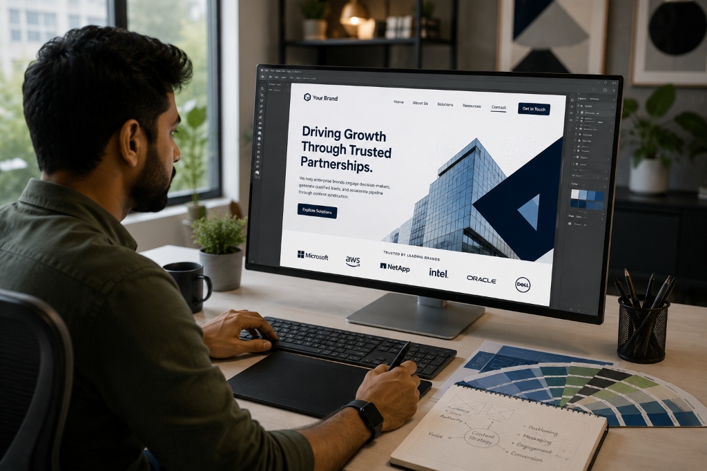 Enterprise Business Website Mockup