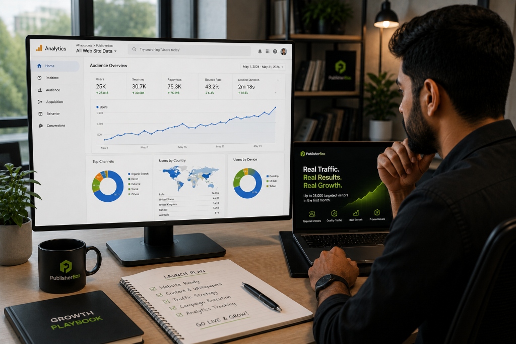 Google Analytics 25K Traffic Growth